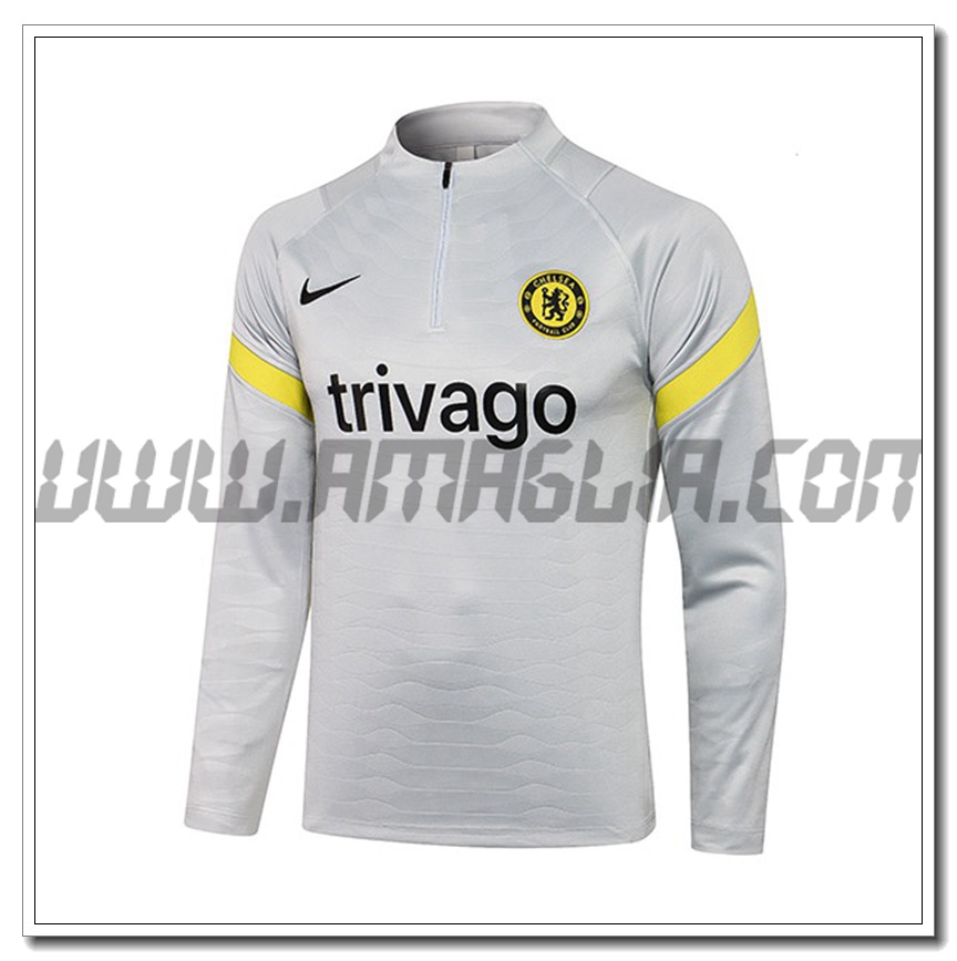 Felpa Allenamento FC Chelsea Grigio 2021 2022