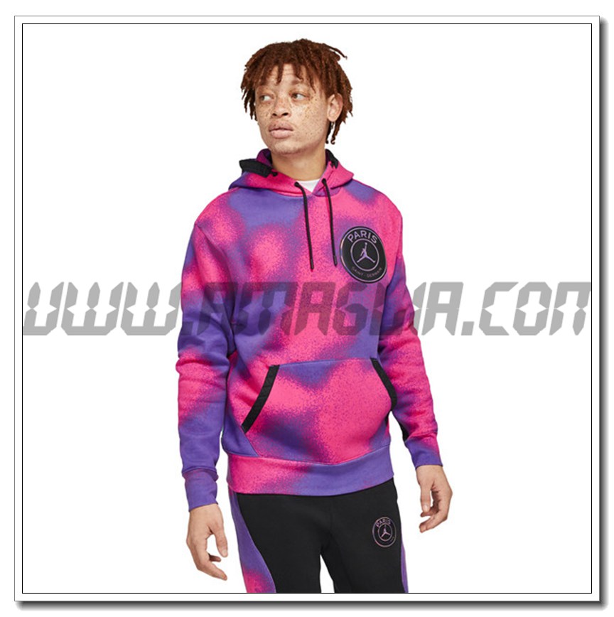 Felpa a Capuche Jordan PSG Blu/Rosa 2021 2022