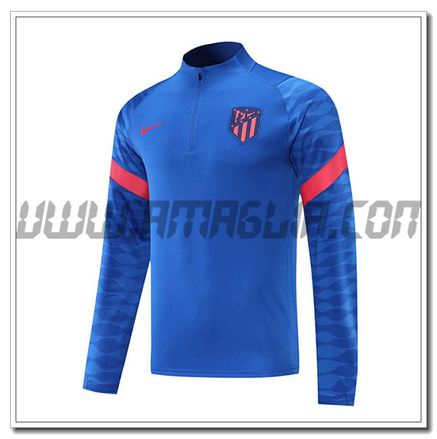 Felpa Allenamento Atletico Madrid Blu 2021 2022 -1
