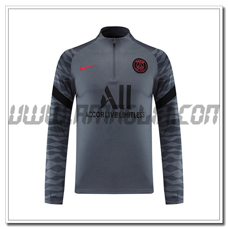 Felpa Allenamento PSG Grigio 2021 2022