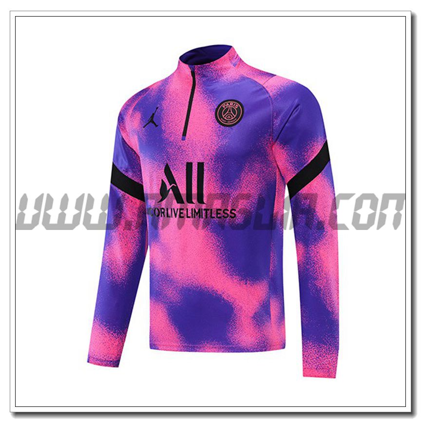 Felpa Allenamento Jordan PSG Violet/Rosa 2021 2022