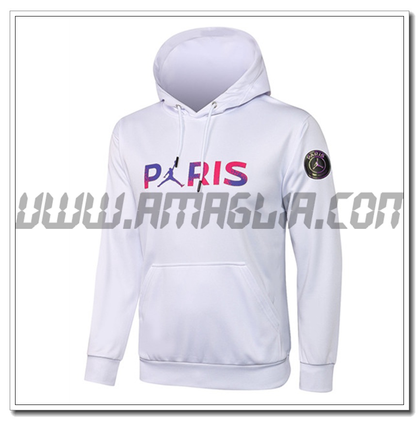 Felpa a Capuche Jordan PSG Paris Bianco 2021 2022