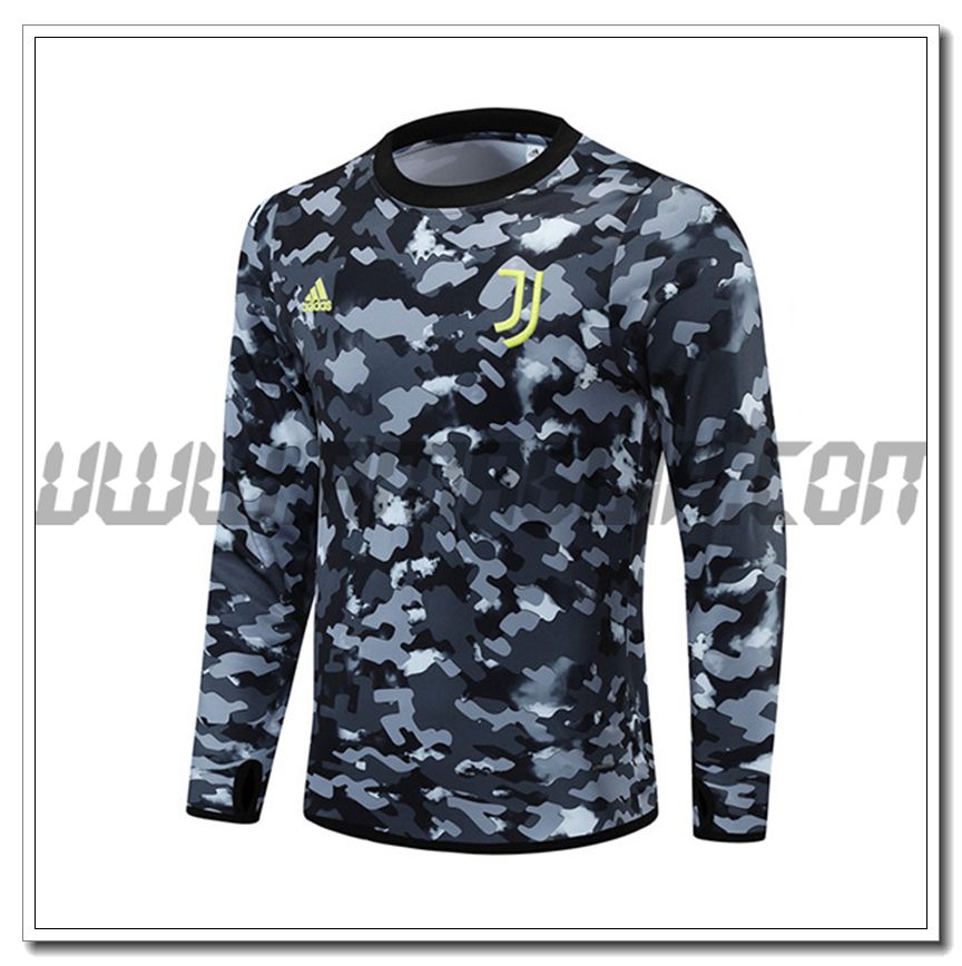 Felpa Allenamento Juventus Grigio/Nero 2021 2022