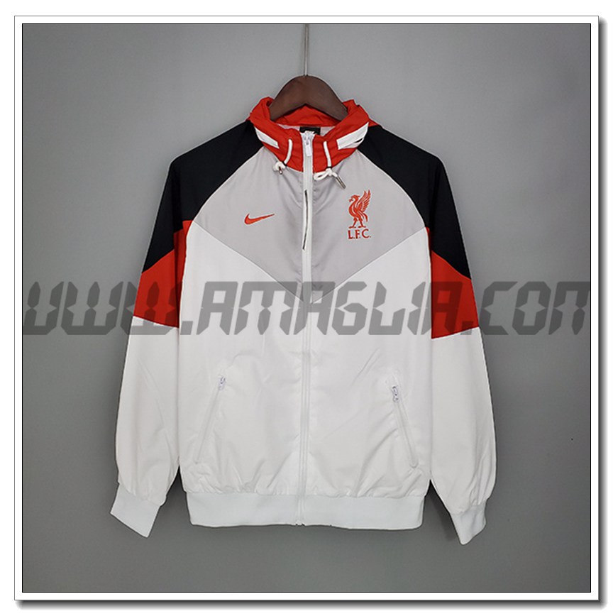 Giacca a Vento FC Liverpool Bianco/Grigio 2021 2022