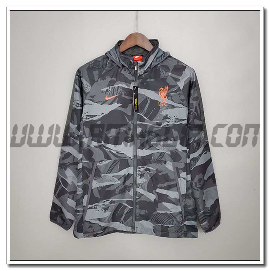 Giacca a Vento FC Liverpool Nero/Grigio 2021 2022