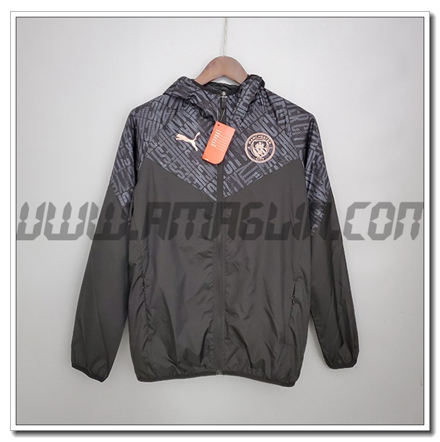 Giacca a Vento Manchester City Nero 2021 2022