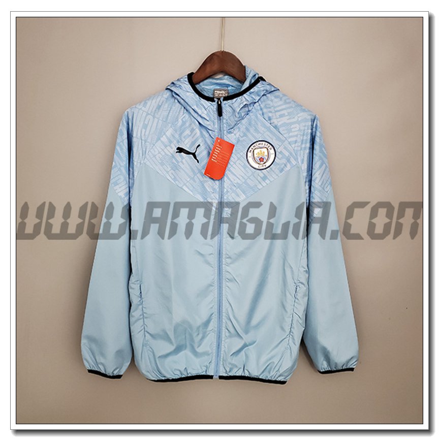 Giacca a Vento Manchester City Blu 2021 2022