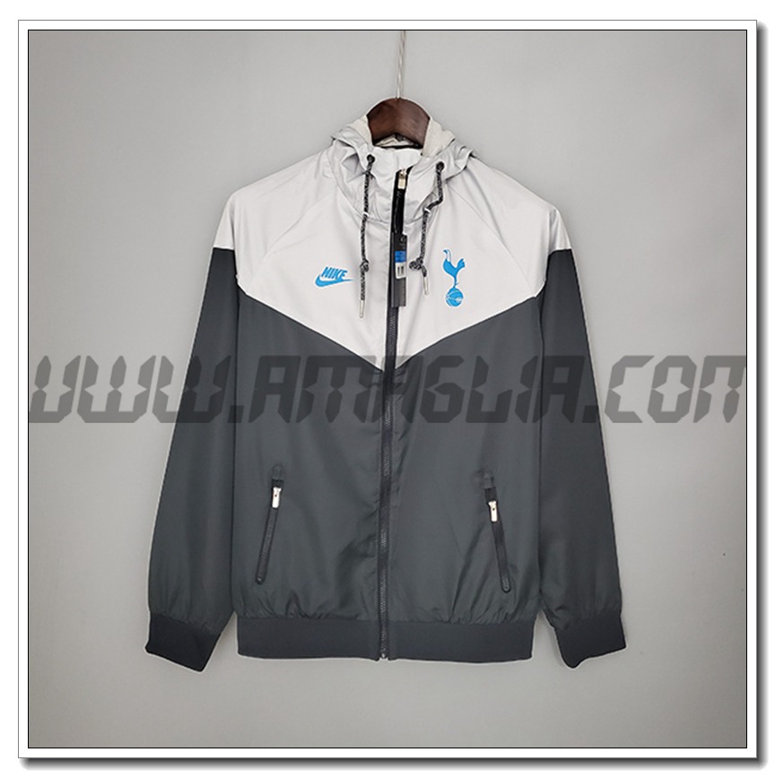 Giacca a Vento Tottenham Nero/Grigio 2021 2022