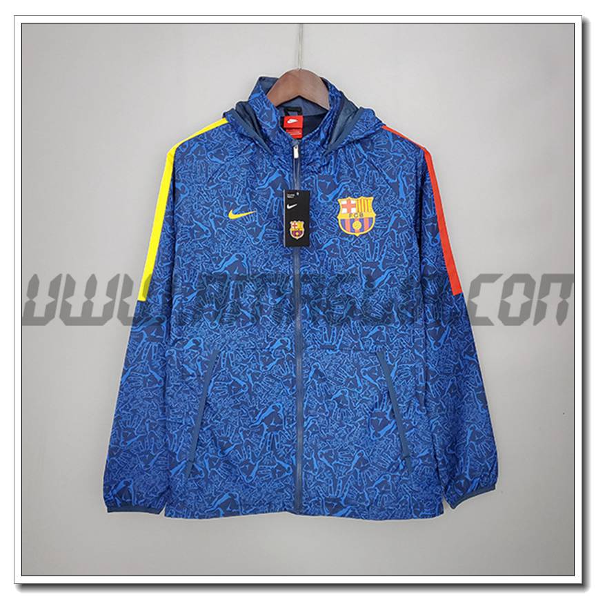 Giacca a Vento FC Barcellona Blu 2021 2022
