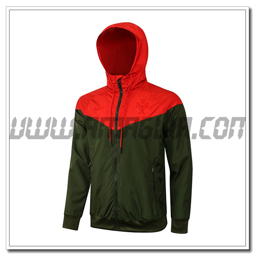 Giacca a Vento Portogallo Verde 2021 2022