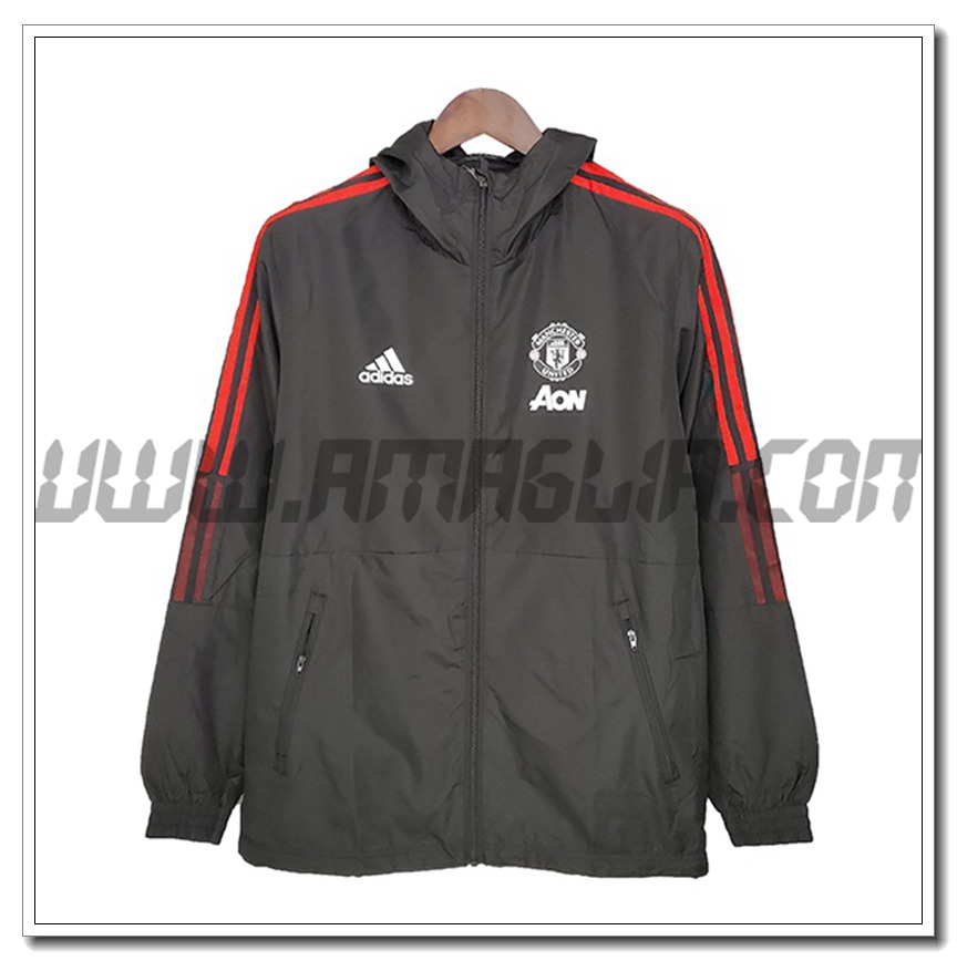 Giacca a Vento Manchester United Rosso/Nero 2021 2022