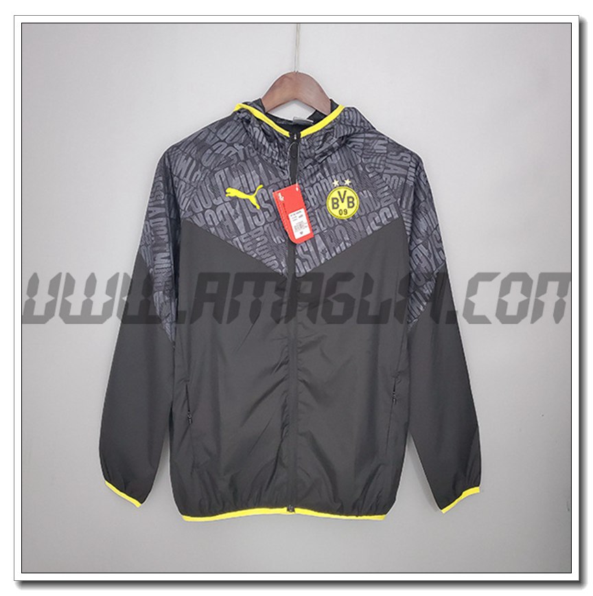 Giacca a Vento Dortmund BVB Nero/Grigio 2021 2022