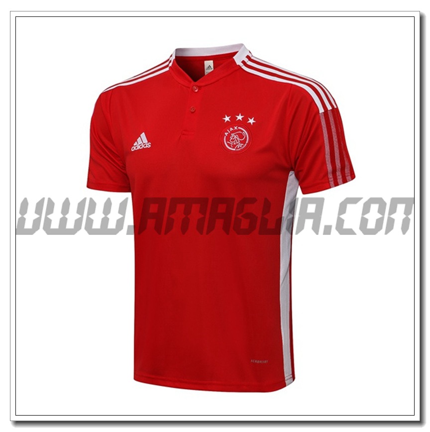Maglia Polo AFC Ajax Rosso 2021 2022