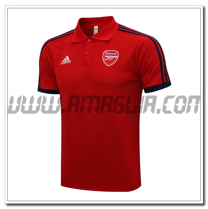 Maglia Polo FC Arsenal Rosso/Nero 2021 2022