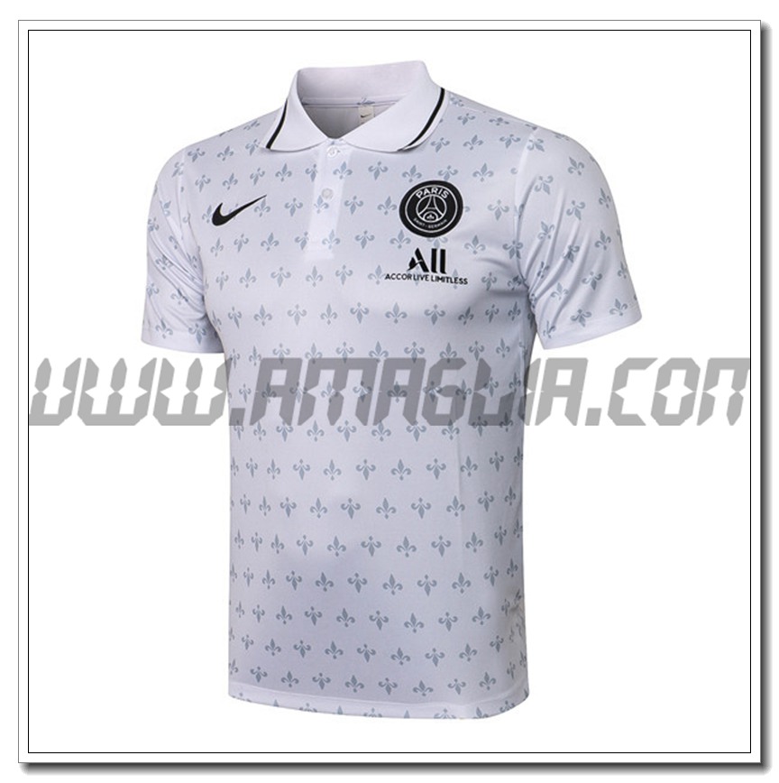 Maglia Polo PSG Bianco 2021 2022