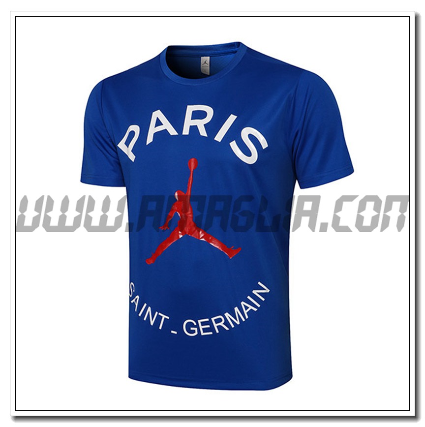 Maglia Polo Jordan PSG Blu 2021 2022
