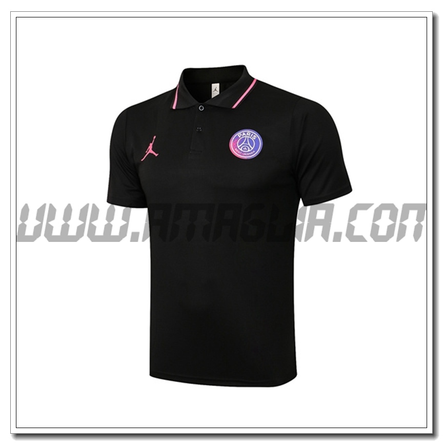 Maglia Polo Jordan PSG Nero 2021 2022
