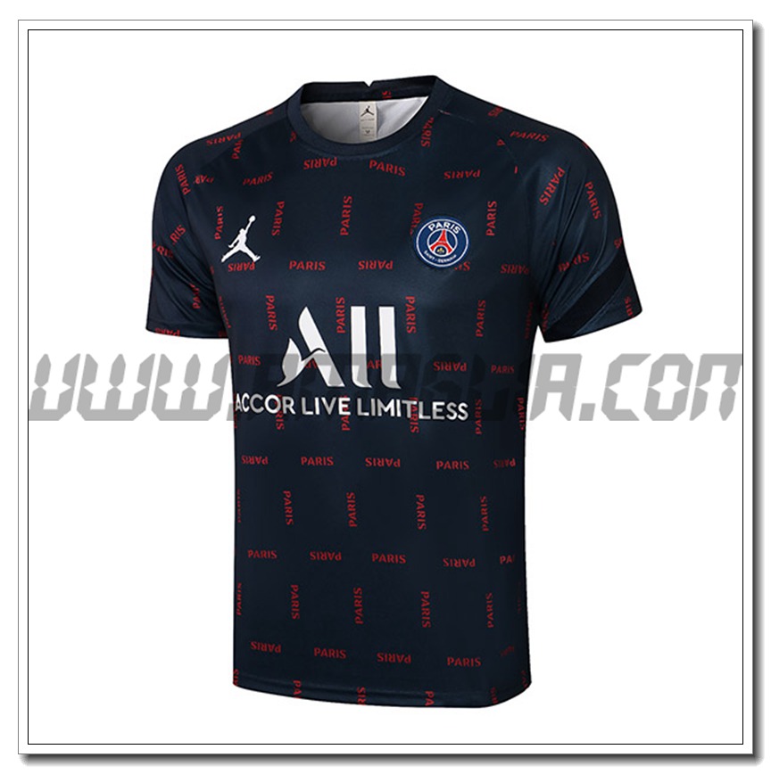 Maglia Allenamento Jordan PSG Blu Marino 2021 2022