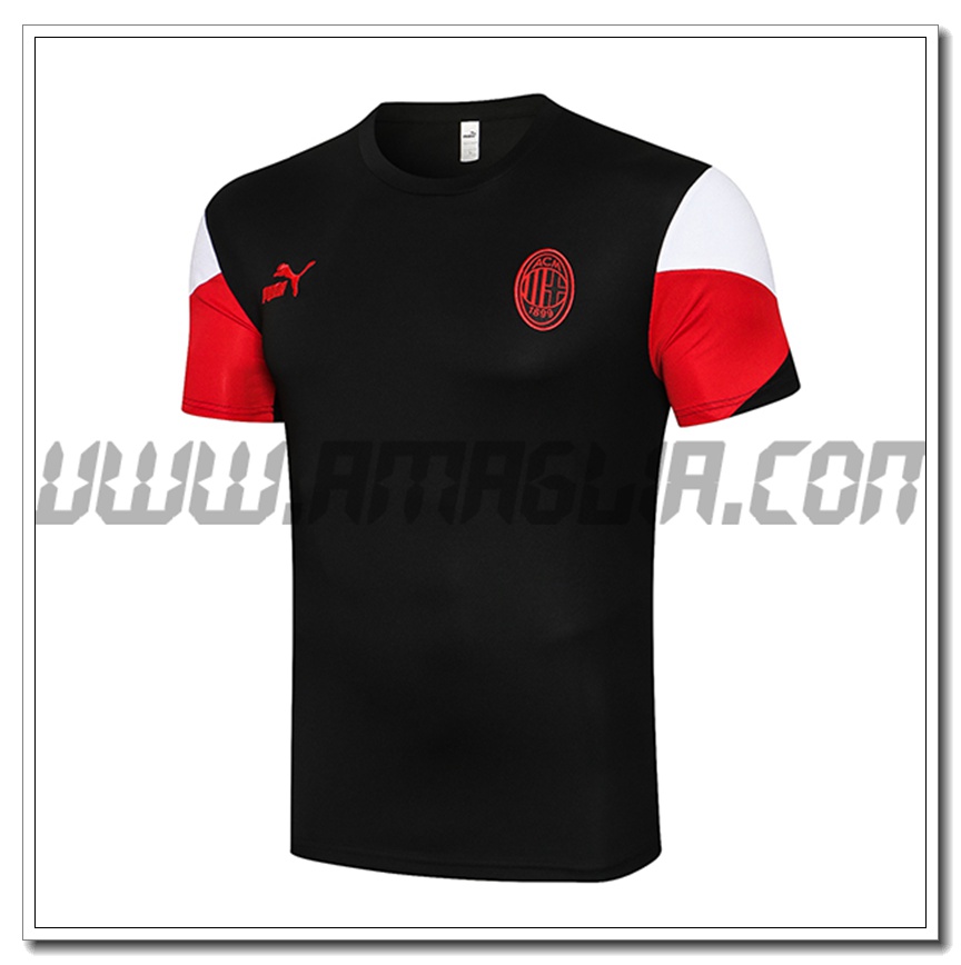 Maglia Allenamento AC Milan Nero/Rosso 2021 2022
