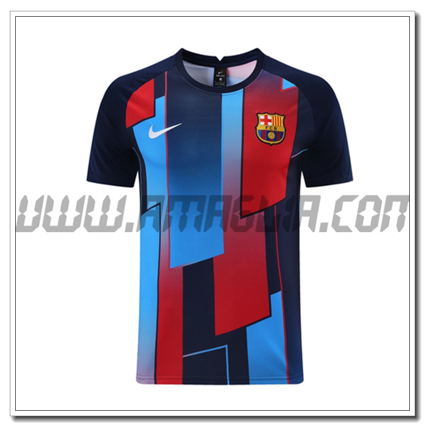 Maglia Allenamento FC Barcellona Nero/Blu 2021 2022