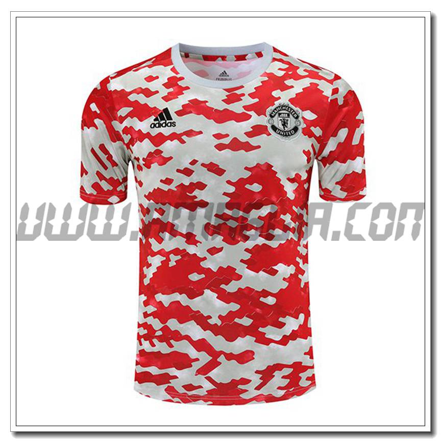 Maglia Allenamento Manchester United Rosso 2021 2022