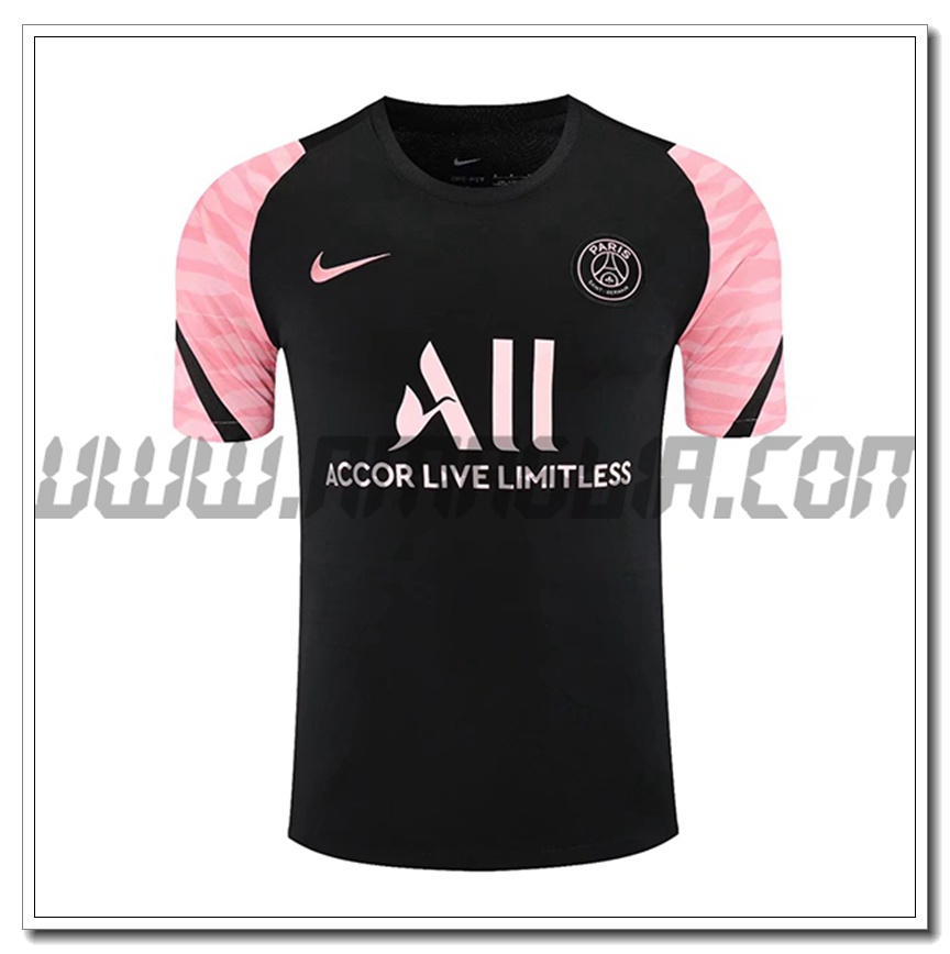 Maglia Allenamento Jordan PSG Nero/Rosa 2021 2022
