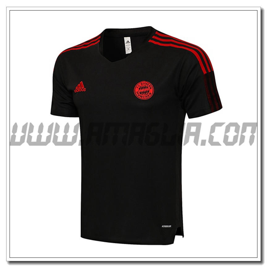 Maglia Allenamento Bayern Monaco Nero/Rosso 2021 2022