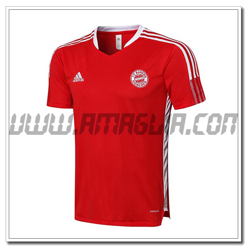 Maglia Allenamento Bayern Monaco Rosso 2021 2022