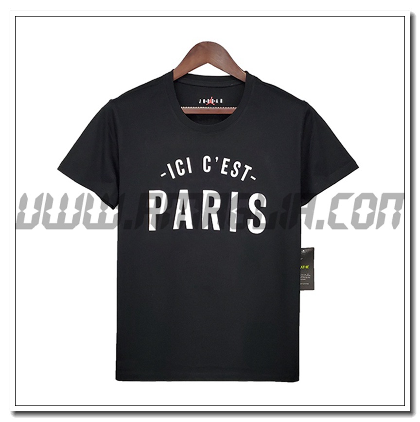 Maglia Allenamento Jordan PSG Nero 2021 2022 -2