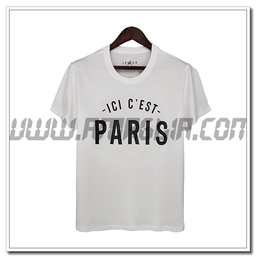Maglia Allenamento Jordan PSG Bianco 2021 2022 -2