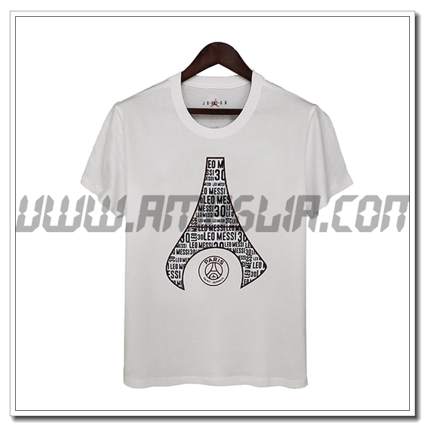 Maglia Allenamento Jordan PSG Bianco/Nero 2021 2022