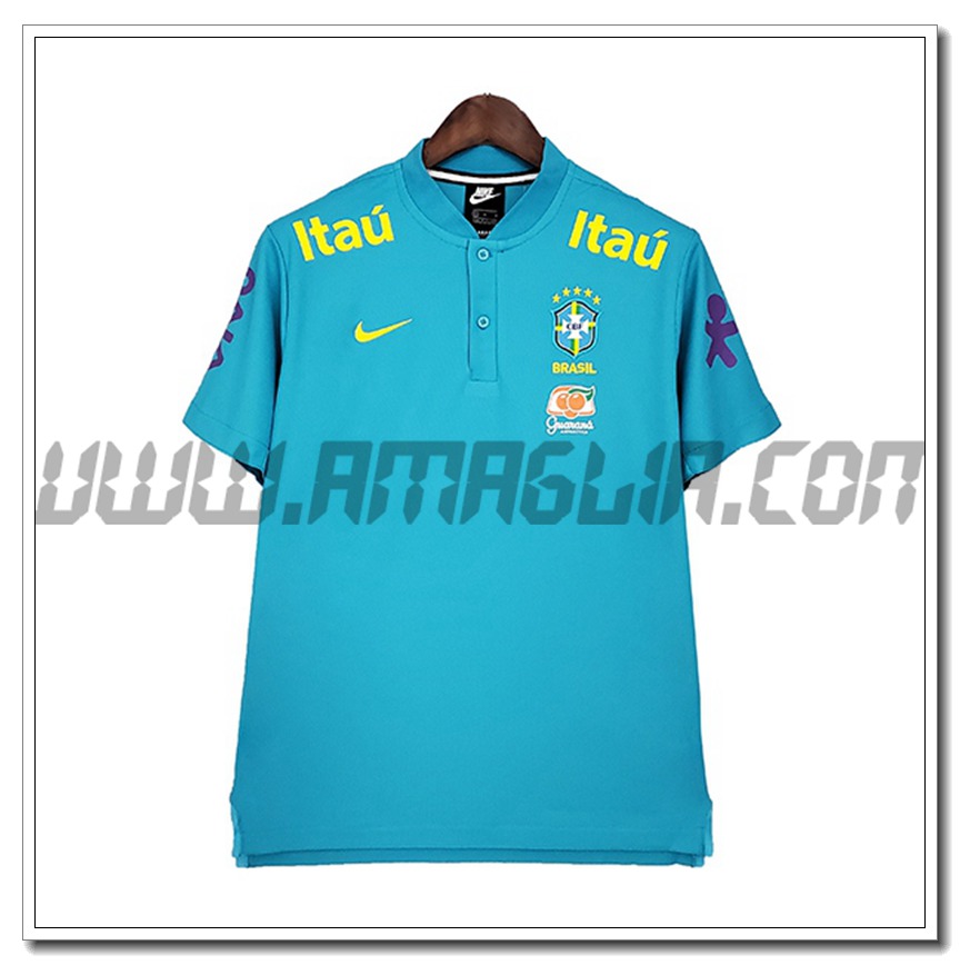 Maglia Allenamento Brasile Nero/Blu 2021 2022