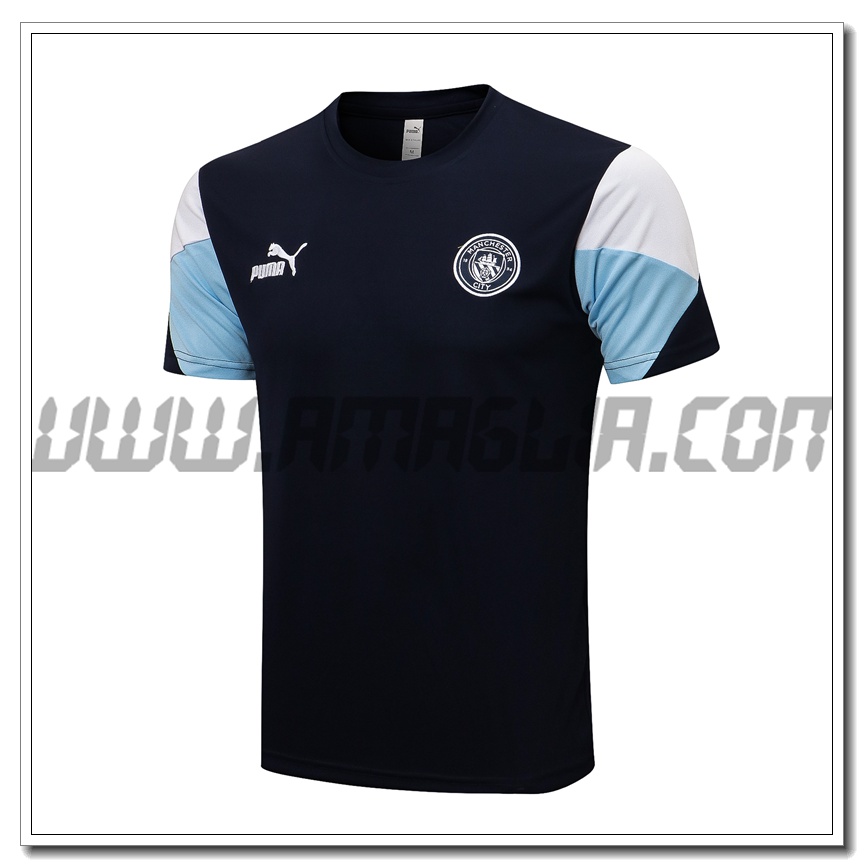 Maglia Allenamento Manchester City Nero/Blu/Bianco 2021 2022
