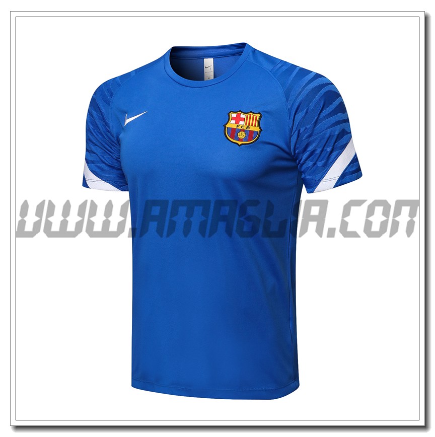 Maglia Allenamento FC Barcellona Blu/Bianco 2021 2022
