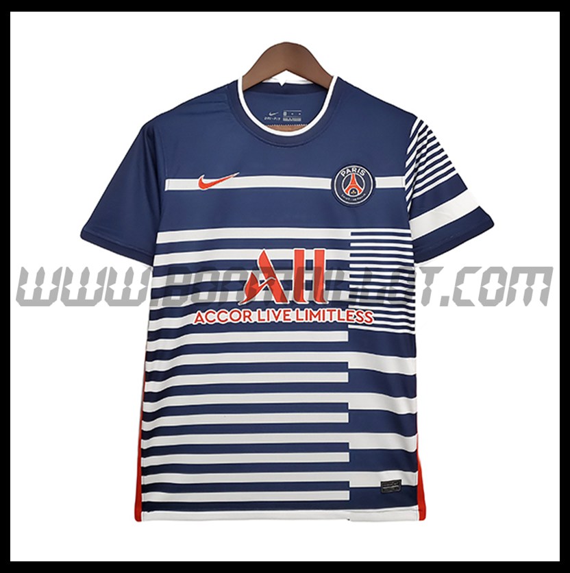 Training T-Shirts PSG Blu/Bianco 2021 2022