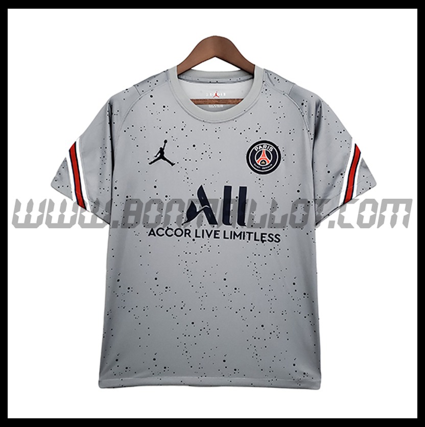 Training T-Shirts Jordan PSG Grigio 2021 2022