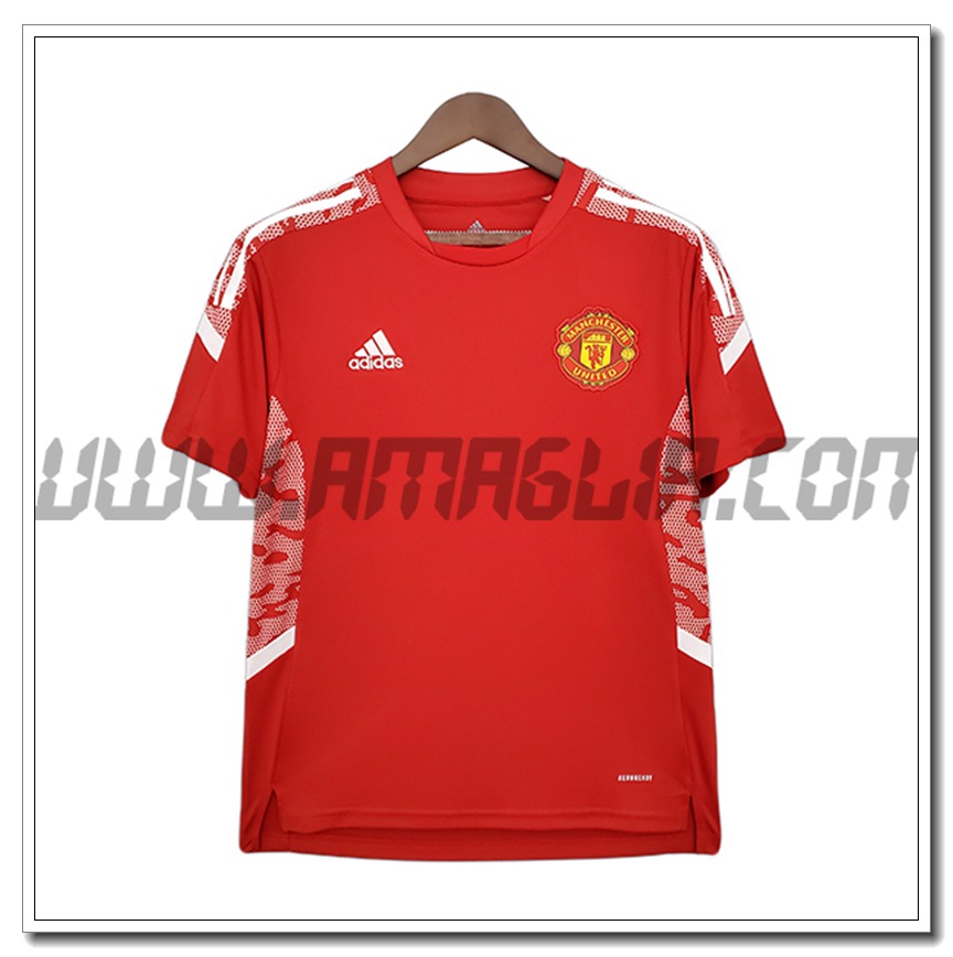 Maglia Allenamento Manchester United Rosso 2021 2022