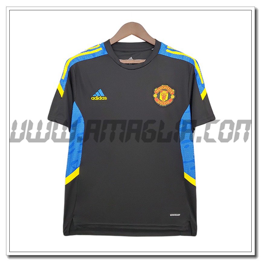 Maglia Allenamento Manchester United Nero 2021 2022
