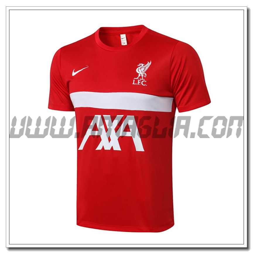 Maglia Allenamento FC Liverpool Rosso/Bianco 2021 2022