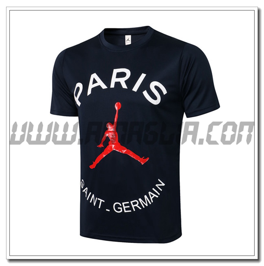 Maglia Allenamento PSG Jordan Nero/Bianco 2021 2022