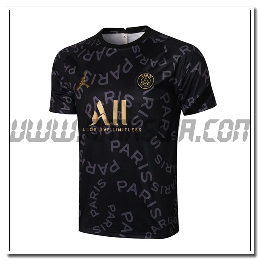 Maglia Allenamento PSG Jordan Nero 2021 2022
