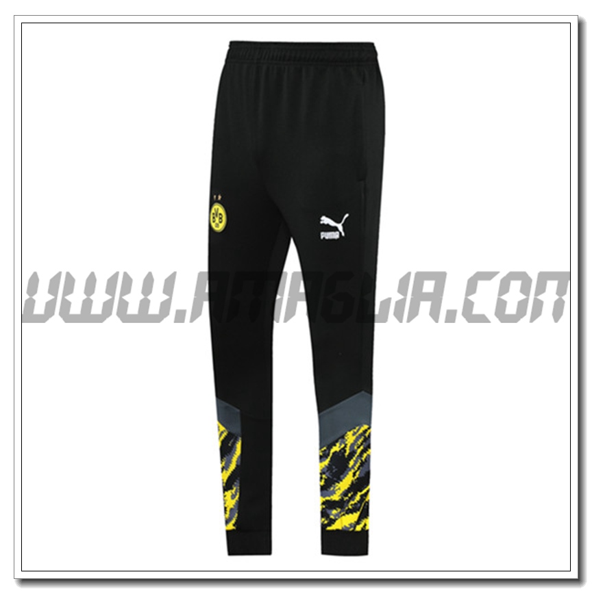 Pantaloni Allenamento Dortmund BVB Nero/Giallo 2021 2022 -01