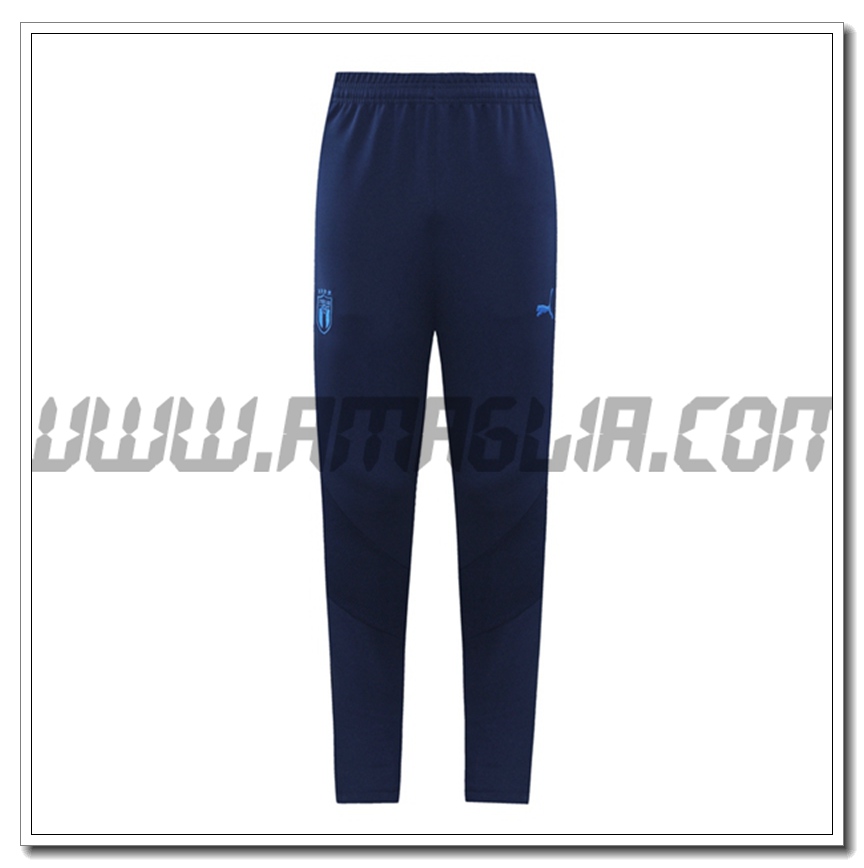 Pantaloni Allenamento Italia Blu Marino 2021 2022 -1