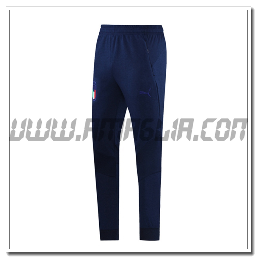 Pantaloni Allenamento Italia Blu Marino 2021 2022