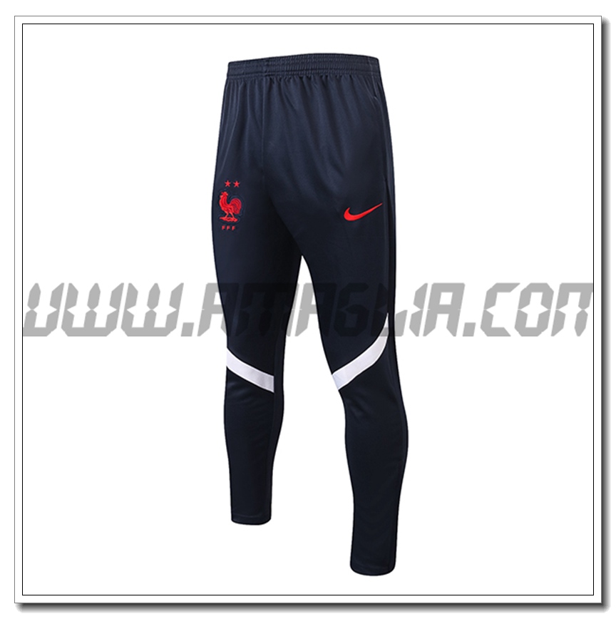 Pantaloni Allenamento Francia Nero/Rosso 2021 2022