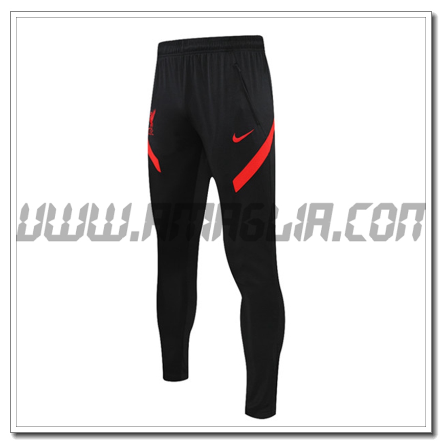 Pantaloni Allenamento FC Liverpool Nero/Rosso 2021 2022