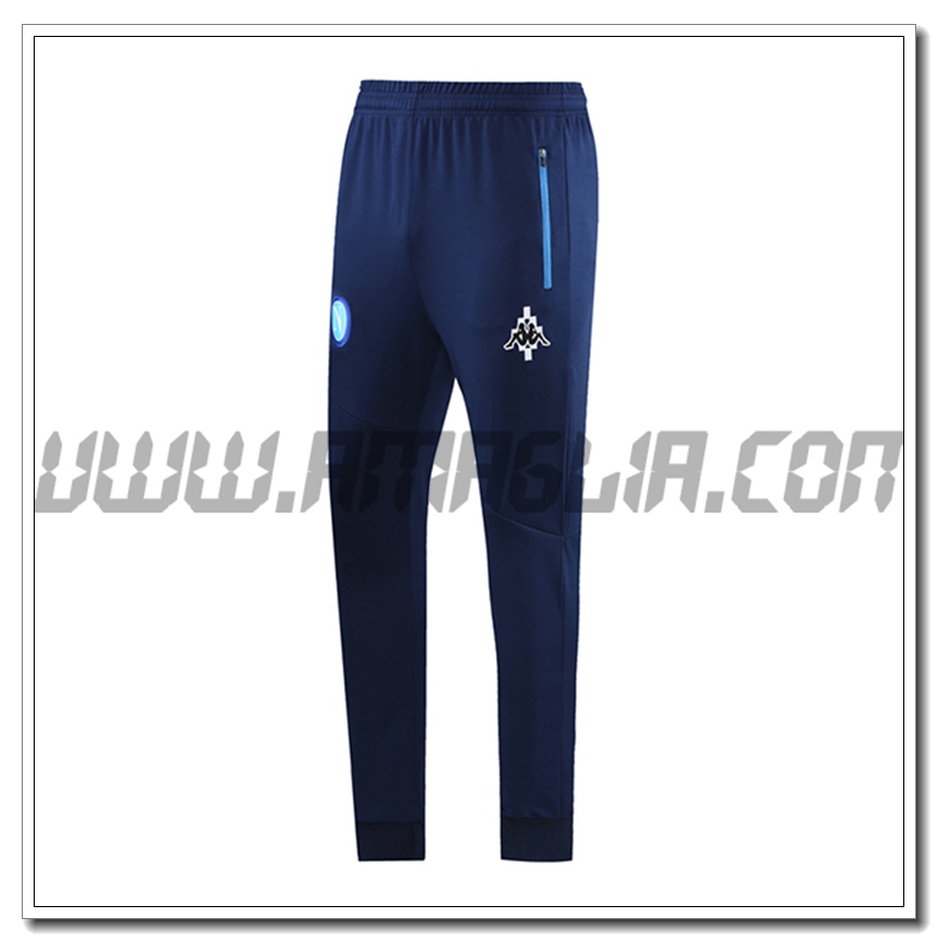 Pantaloni Allenamento SSC Napoli Nero/Blu 2021 2022