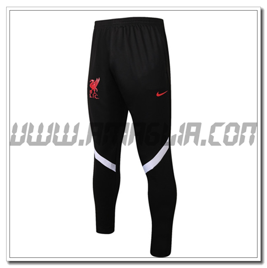 Pantaloni Allenamento FC Liverpool Nero/Bianco 2021 2022
