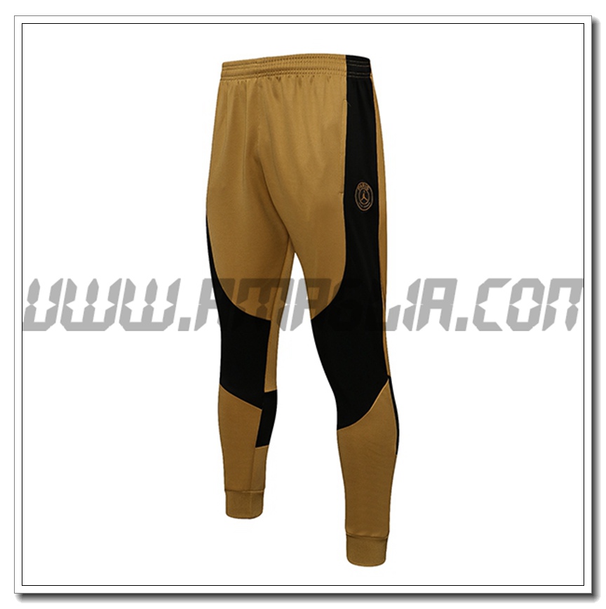 Pantaloni Allenamento Jordan PSG Giallo/Nero 2021 2022