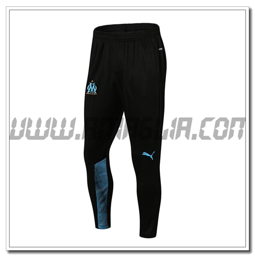 Pantaloni Allenamento Marsiglia OM Nero/Bleu 2021 2022